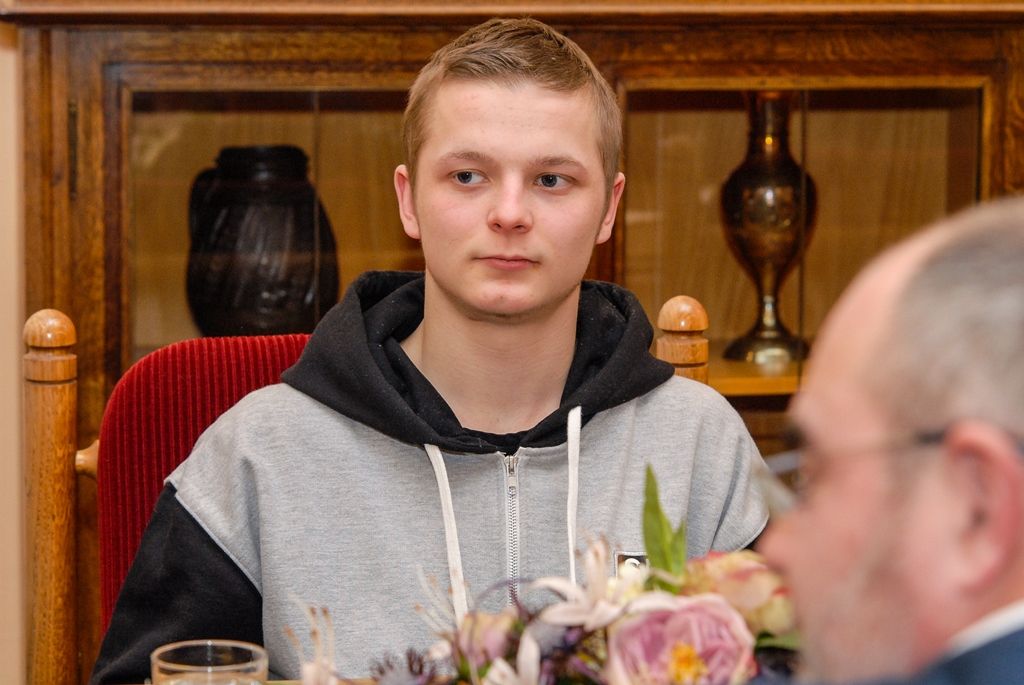 Primátor poděkoval mladému Plzeňanovi za záchranu topícího (foto: M. Pecuch, 10.2.2017)