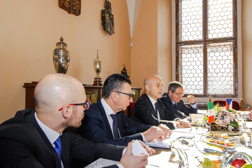 Velvyslanec Itálie v České republice Aldo Amati navštívil Plzeň (foto: M. Pecuch, 15.2.2017)