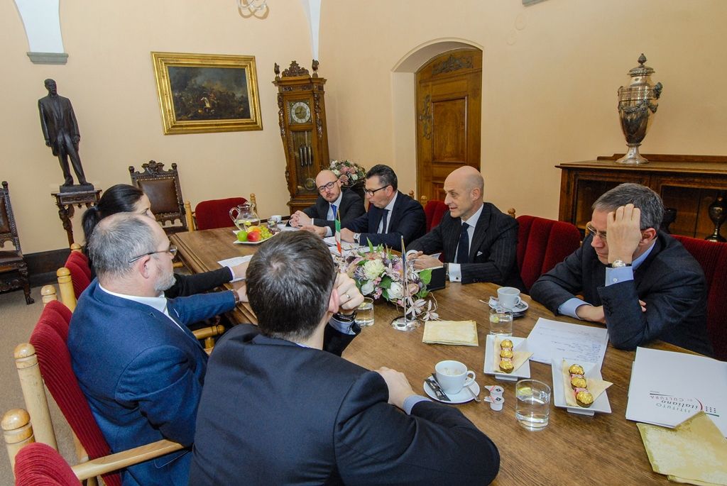 Velvyslanec Itálie v České republice Aldo Amati navštívil Plzeň (foto: M. Pecuch, 15.2.2017)
