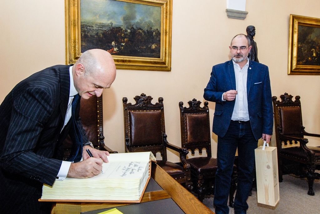 Velvyslanec Itálie v České republice Aldo Amati navštívil Plzeň (foto: M. Pecuch, 15.2.2017)