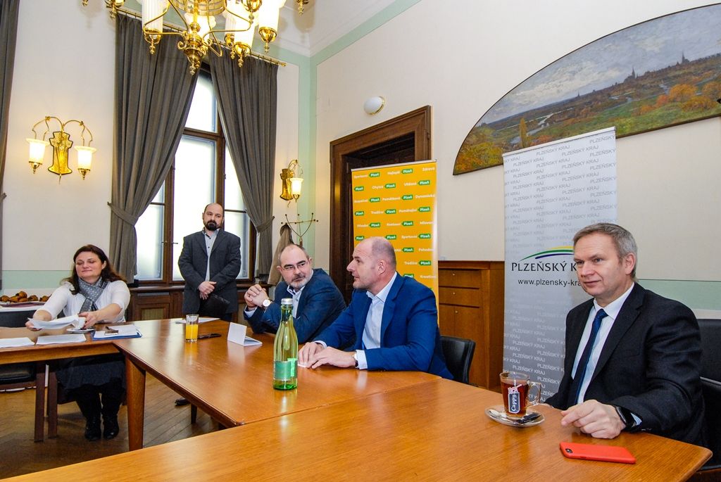 Z tiskové konference Stavby roku Plzeňského kraje (foto: M. Pecuch, 16.2.2017)