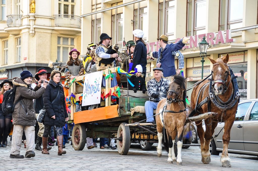 Masopustní masky prošly Plzní (foto: M. Pecuch, 25.2.2017)