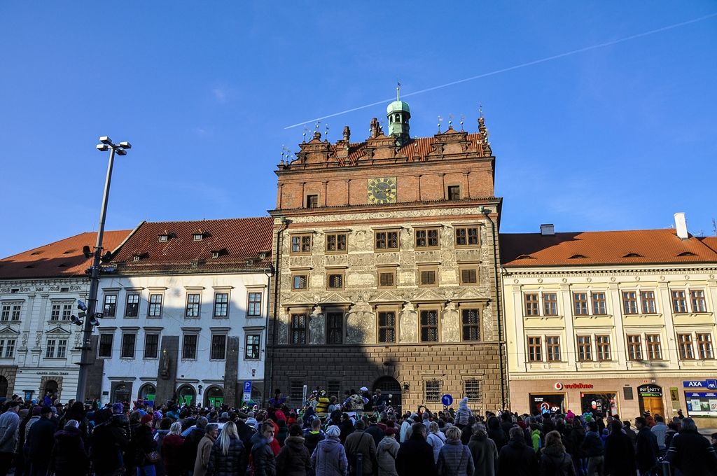 Masopustní masky prošly Plzní (foto: M. Pecuch, 25.2.2017)