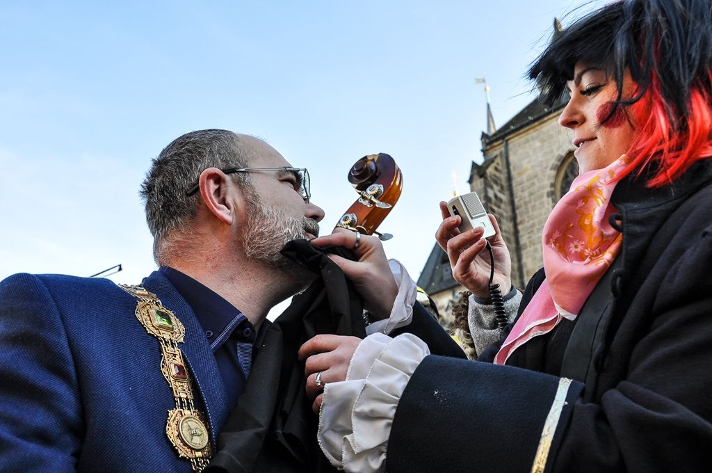 Masopustní masky prošly Plzní (foto: M. Pecuch, 25.2.2017)