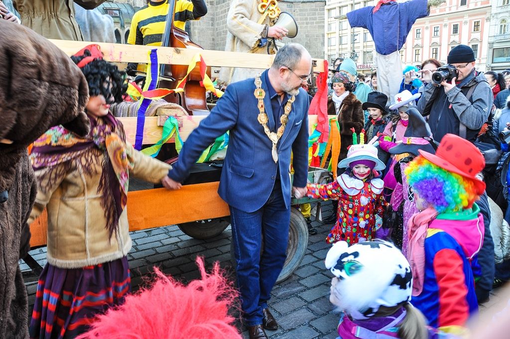 Masopustní masky prošly Plzní (foto: M. Pecuch, 25.2.2017)