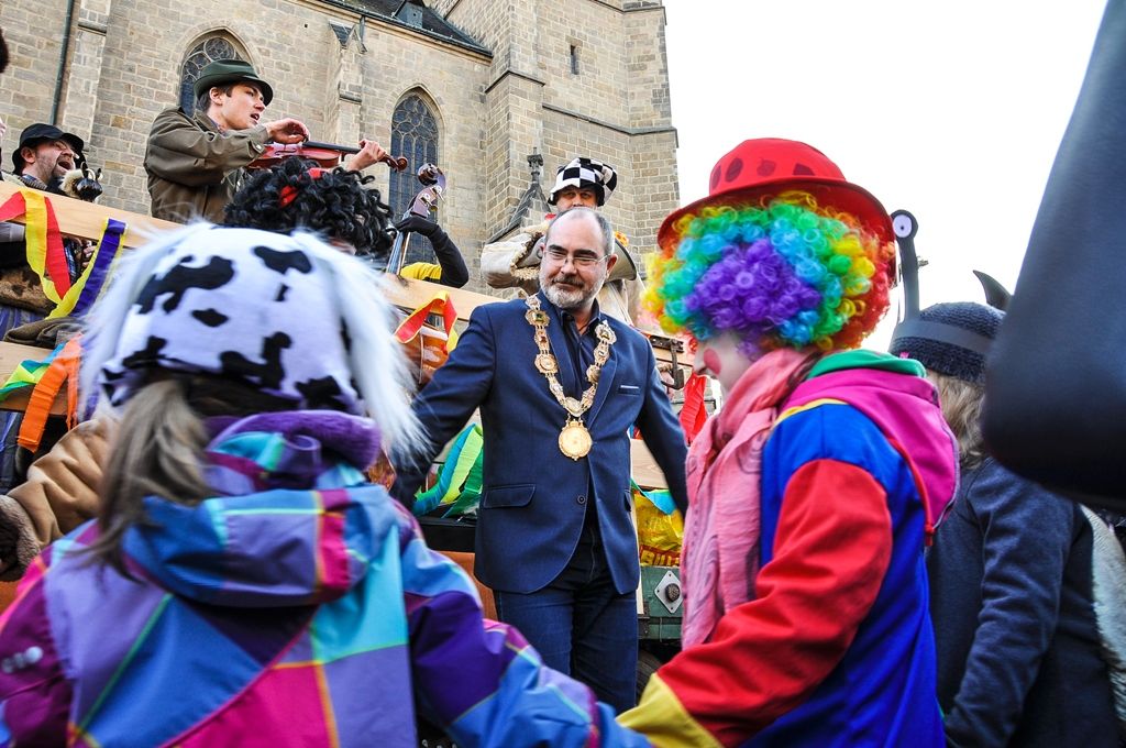 Masopustní masky prošly Plzní (foto: M. Pecuch, 25.2.2017)
