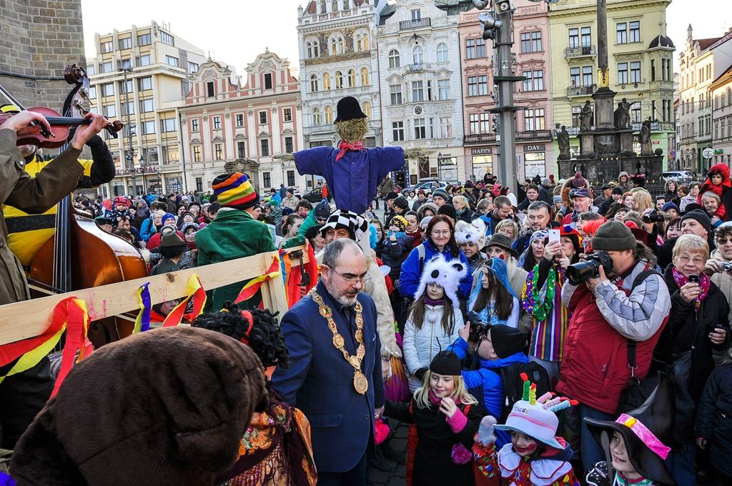 Masopustní masky prošly Plzní