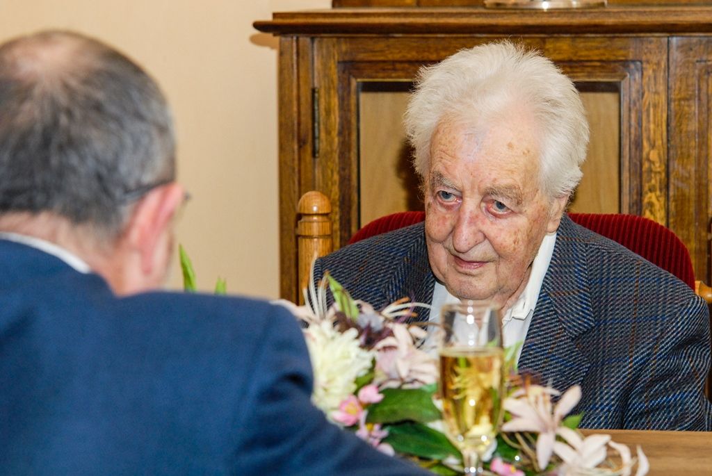 Primátor přijal Hanuše Salze (foto: M. Pecuch, 28.2.2017)