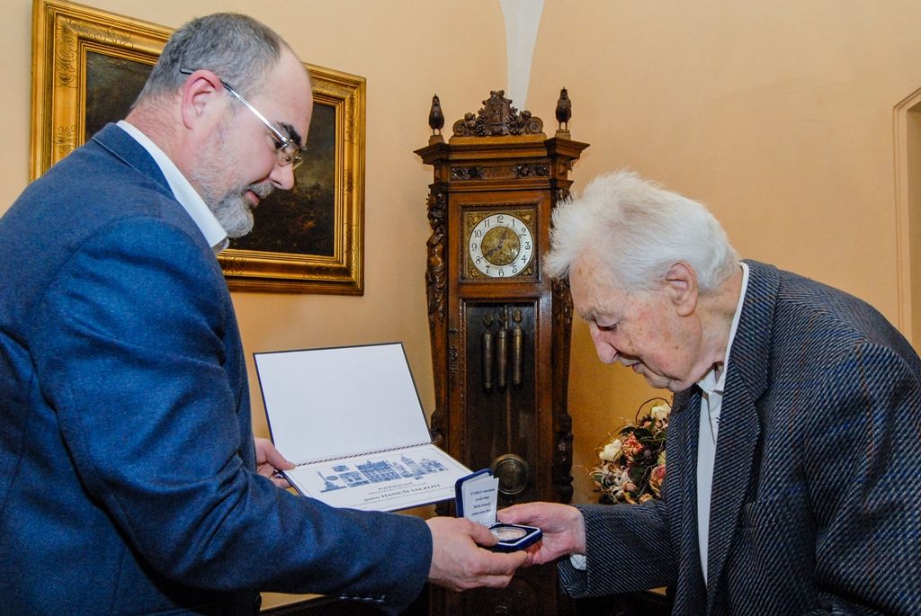 Primátor přijal Hanuše Salze (foto: M. Pecuch, 28.2.2017)