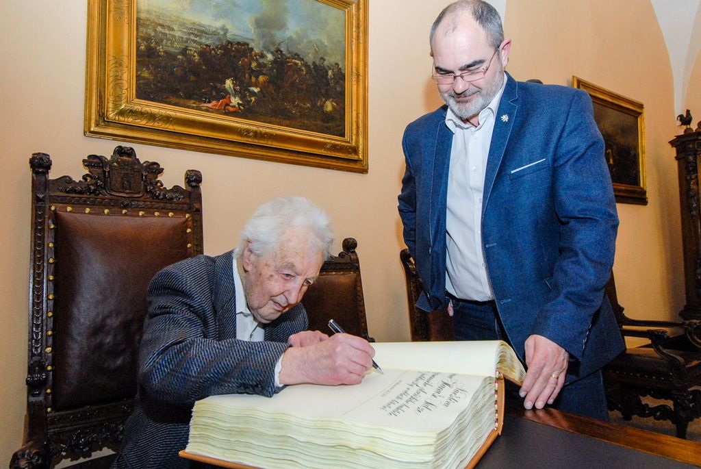 Primátor přijal Hanuše Salze (foto: M. Pecuch, 28.2.2017)