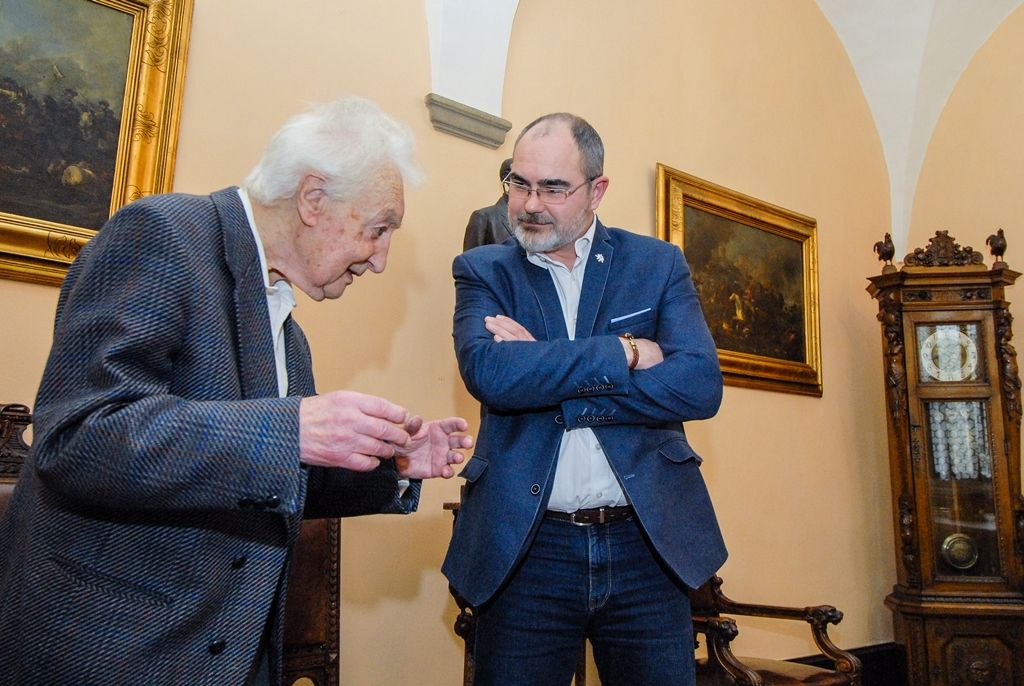 Primátor přijal Hanuše Salze (foto: M. Pecuch, 28.2.2017)