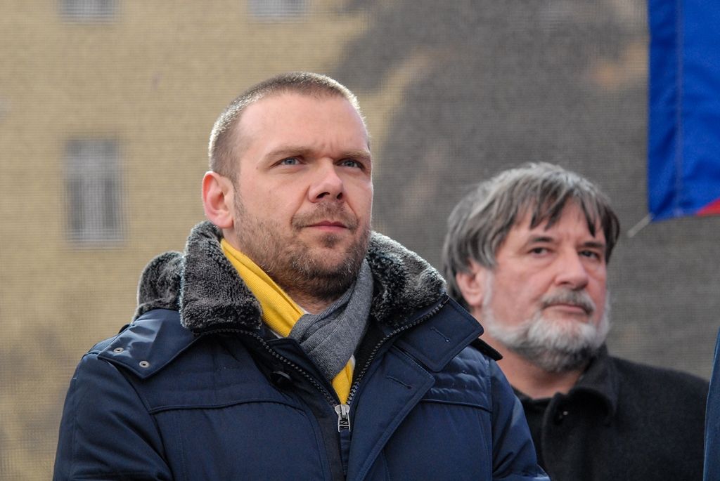 Plzeňané si připomněli výročí narození Tomáše Garrigua Masaryka (foto: M. Pecuch, 7.3.2017)