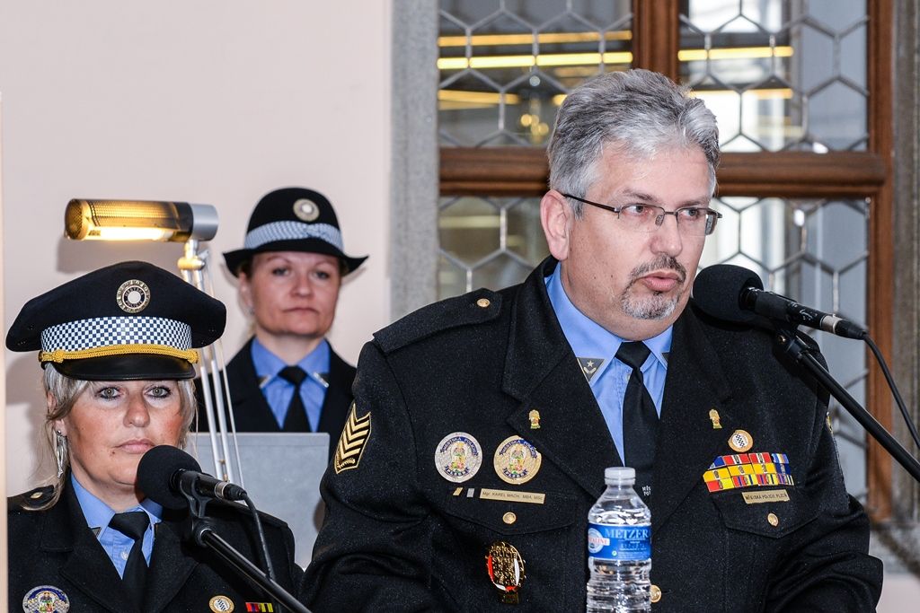 Městská policie v Plzni slaví čtvrt století existence (foto: M. Pecuch, 3.4.2017)