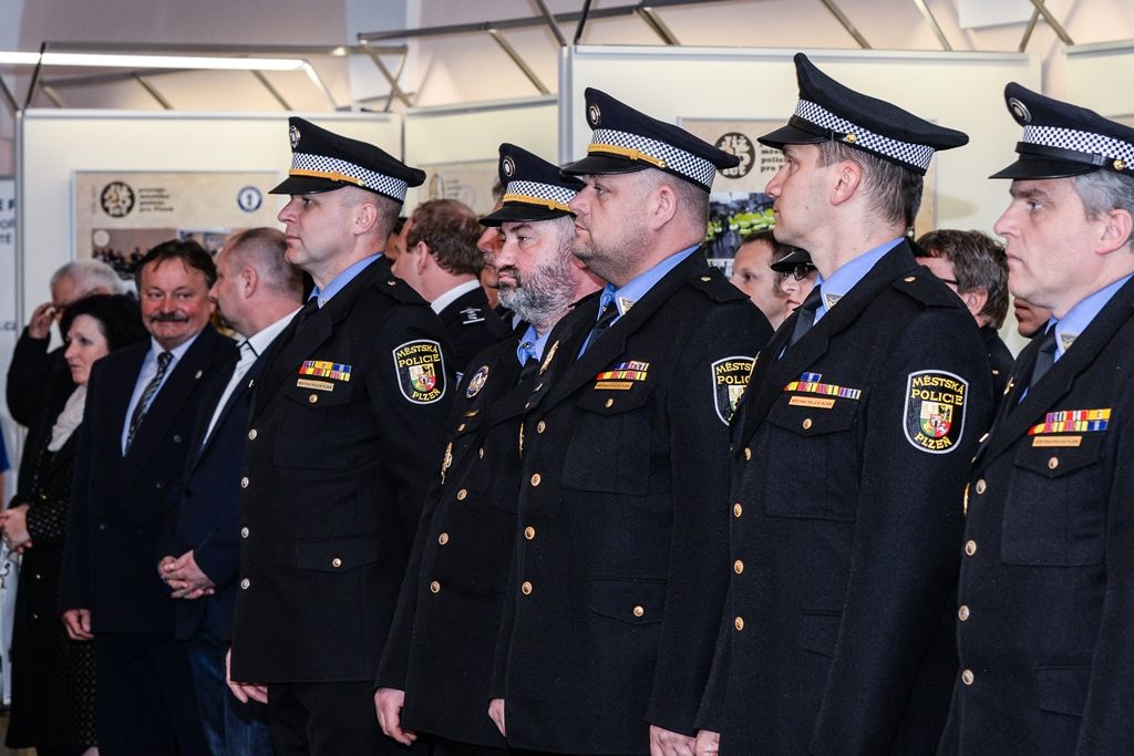 Městská policie v Plzni slaví čtvrt století existence (foto: M. Pecuch, 3.4.2017)