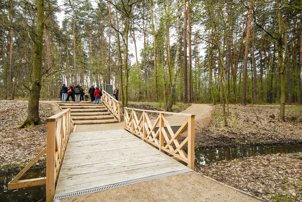 V Lesoparku Ostende čekají návštěvníky nové cesty i lesní tůně (foto: M. Pecuch, 27.4.2017)
