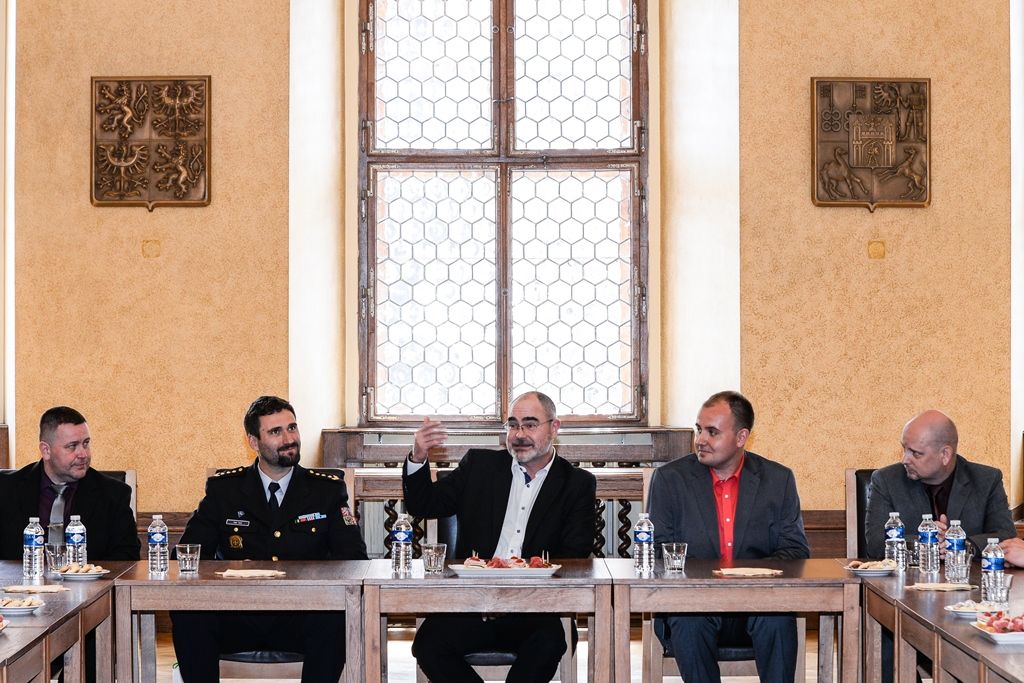 Plzeň navštívili odboráři z polské Věznice Iława (foto: M. Pecuch, 3.5.2017)