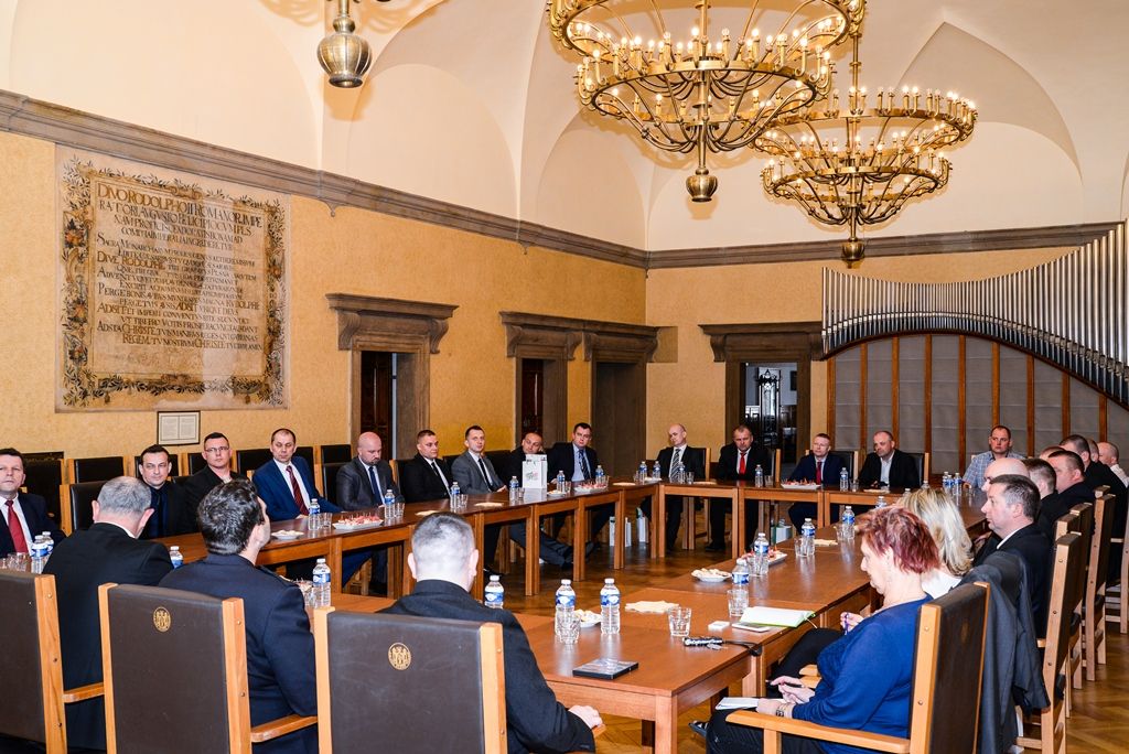 Plzeň navštívili odboráři z polské Věznice Iława (foto: M. Pecuch, 3.5.2017)