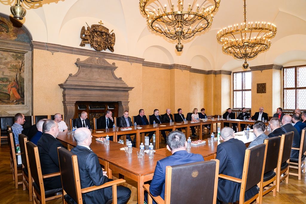 Plzeň navštívili odboráři z polské Věznice Iława (foto: M. Pecuch, 3.5.2017)