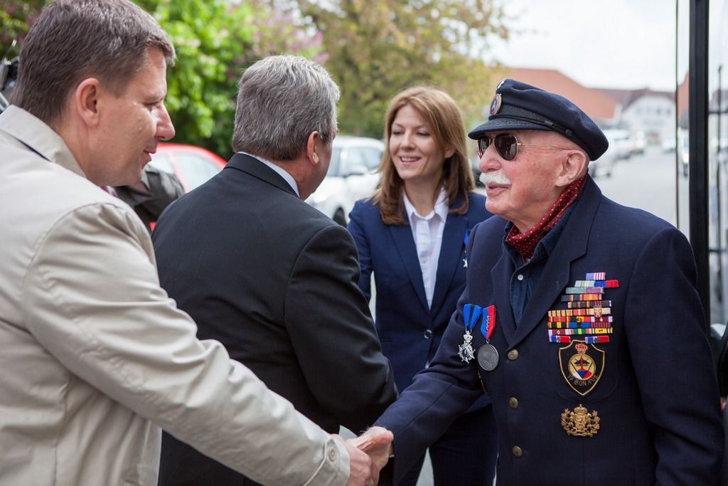Slavnosti svobody 2017 - Belgičtí veteráni navštívili Holýšov (foto: V. Štaif, 4.5.2017)