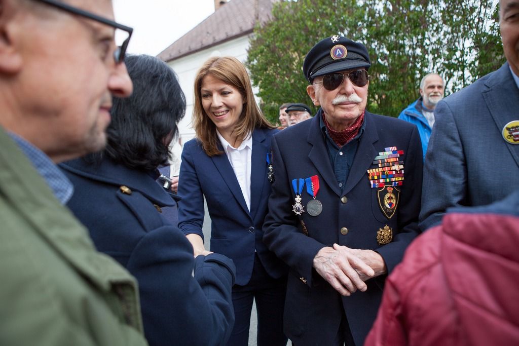Slavnosti svobody 2017 - Belgičtí veteráni navštívili Holýšov (foto: V. Štaif, 4.5.2017)