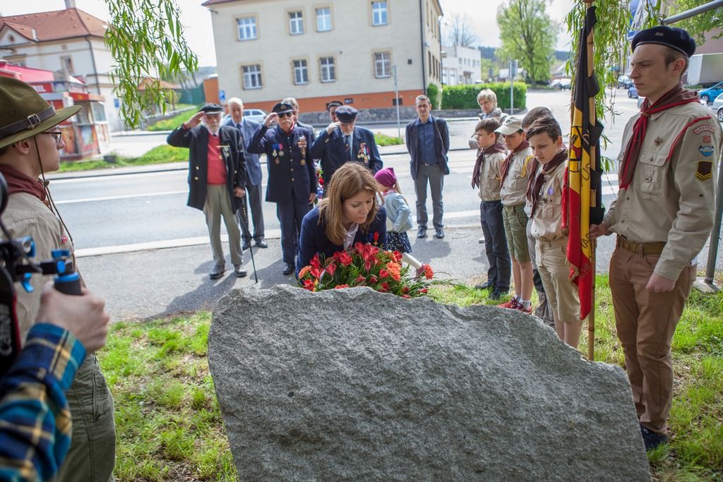 Slavnosti svobody 2017 - Belgičtí veteráni navštívili Holýšov (foto: V. Štaif, 4.5.2017)