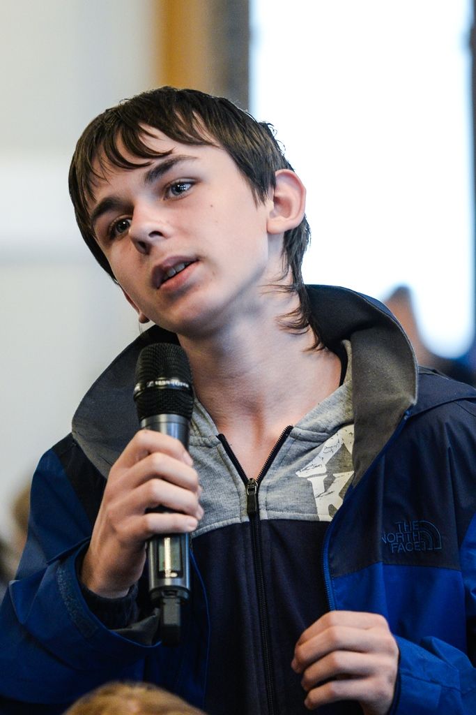 Slavnosti svobody 2017 - Beseda veteránů se studenty (foto: M. Pecuch, 5.5.2017)