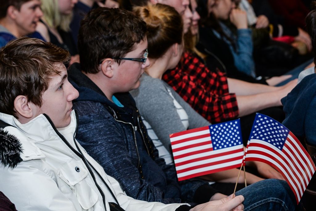 Slavnosti svobody 2017 - Beseda veteránů se studenty (foto: M. Pecuch, 5.5.2017)
