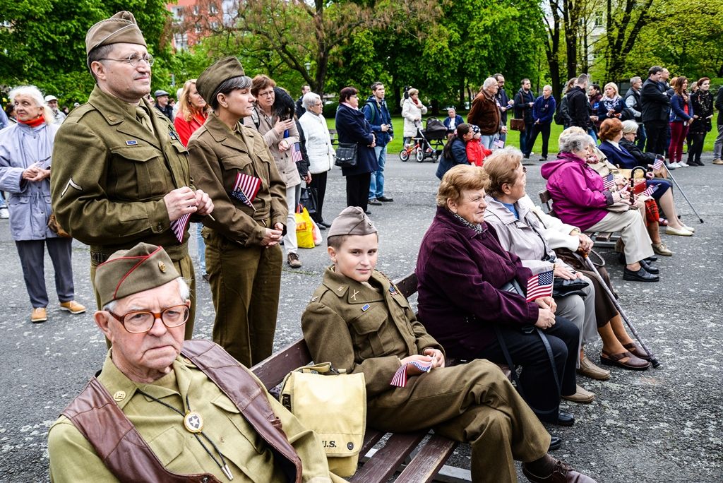 Slavnosti svobody 2017 - Pietní akt na nám. Míru (foto: M. Pecuch, 5.5.2017)