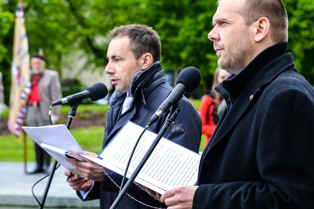 Slavnosti svobody 2017 - Pietní akt na nám. Míru (foto: M. Pecuch, 5.5.2017)