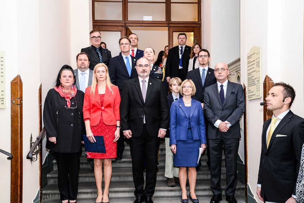 Slavnosti svobody 2017 - Přijetí velvyslanců USA a Belgie a následný pietní akt