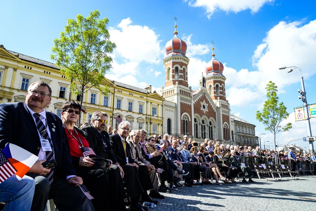 Slavnosti svobody 2017 - Vzpomínkový akt Díky, Ameriko! u Památníku gen. Pattona (foto: M. Pecuch, 6.5.2017)