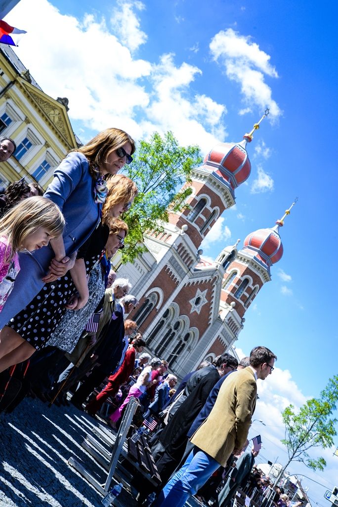 Slavnosti svobody 2017 - Vzpomínkový akt Díky, Ameriko! u Památníku gen. Pattona (foto: M. Pecuch, 6.5.2017)