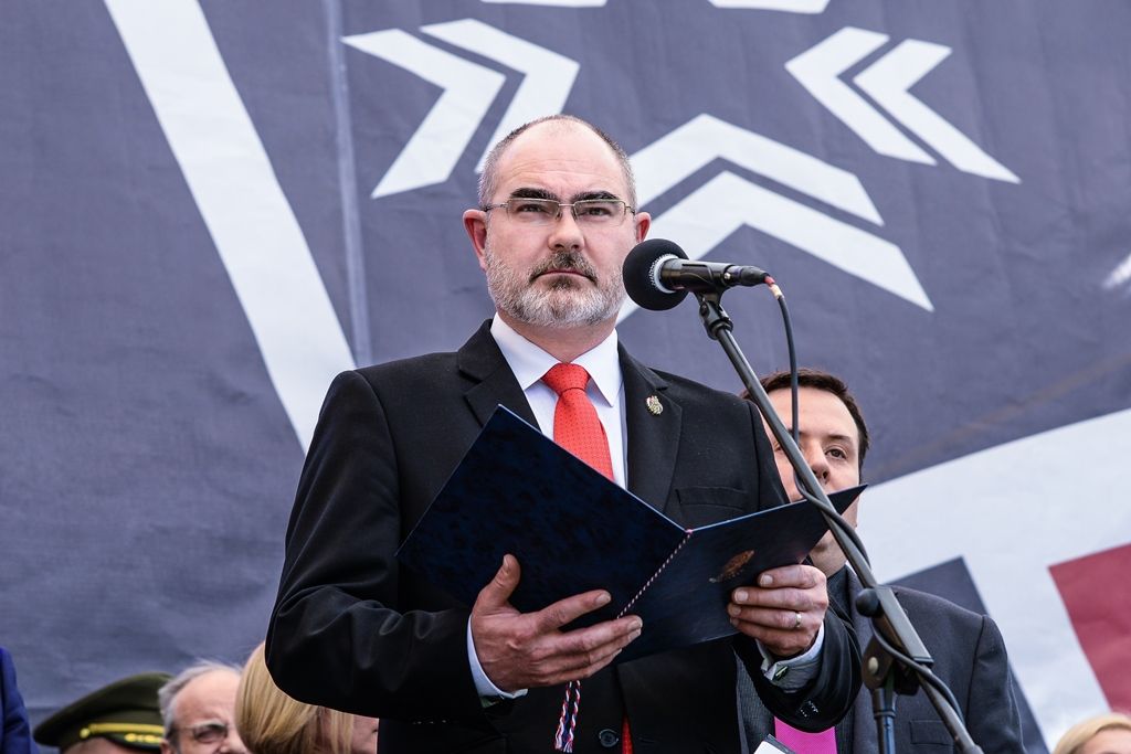 Slavnosti svobody 2017 - Vzpomínkový akt Díky, Ameriko! u Památníku gen. Pattona (foto: M. Pecuch, 6.5.2017)