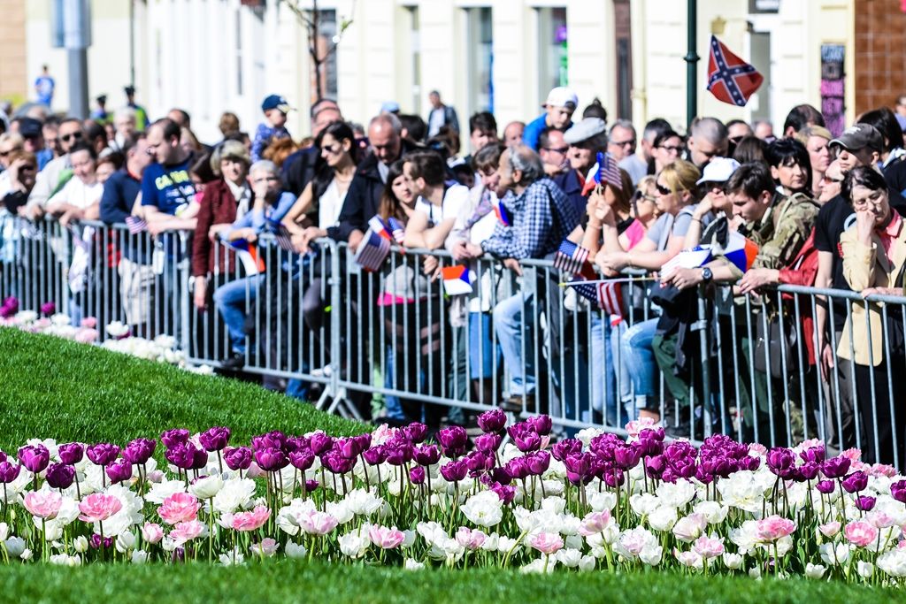 Slavnosti svobody 2017 - Vzpomínkový akt Díky, Ameriko! u Památníku gen. Pattona (foto: M. Pecuch, 6.5.2017)
