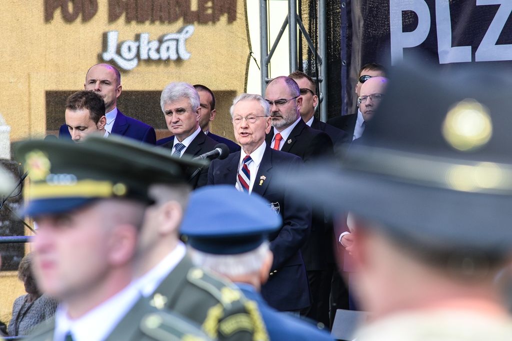 Slavnosti svobody 2017 - Vzpomínkový akt Díky, Ameriko! u Památníku gen. Pattona (foto: M. Pecuch, 6.5.2017)