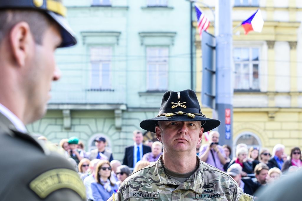 Slavnosti svobody 2017 - Vzpomínkový akt Díky, Ameriko! u Památníku gen. Pattona (foto: M. Pecuch, 6.5.2017)