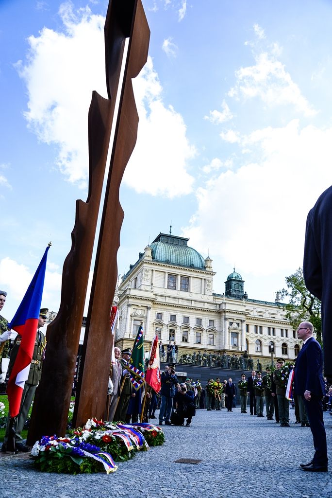 Slavnosti svobody 2017 - Vzpomínkový akt Díky, Ameriko! u Památníku gen. Pattona (foto: M. Pecuch, 6.5.2017)