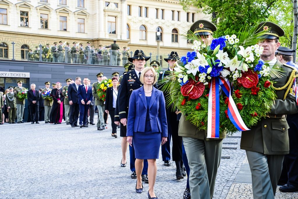 Slavnosti svobody 2017 - Vzpomínkový akt Díky, Ameriko! u Památníku gen. Pattona (foto: M. Pecuch, 6.5.2017)