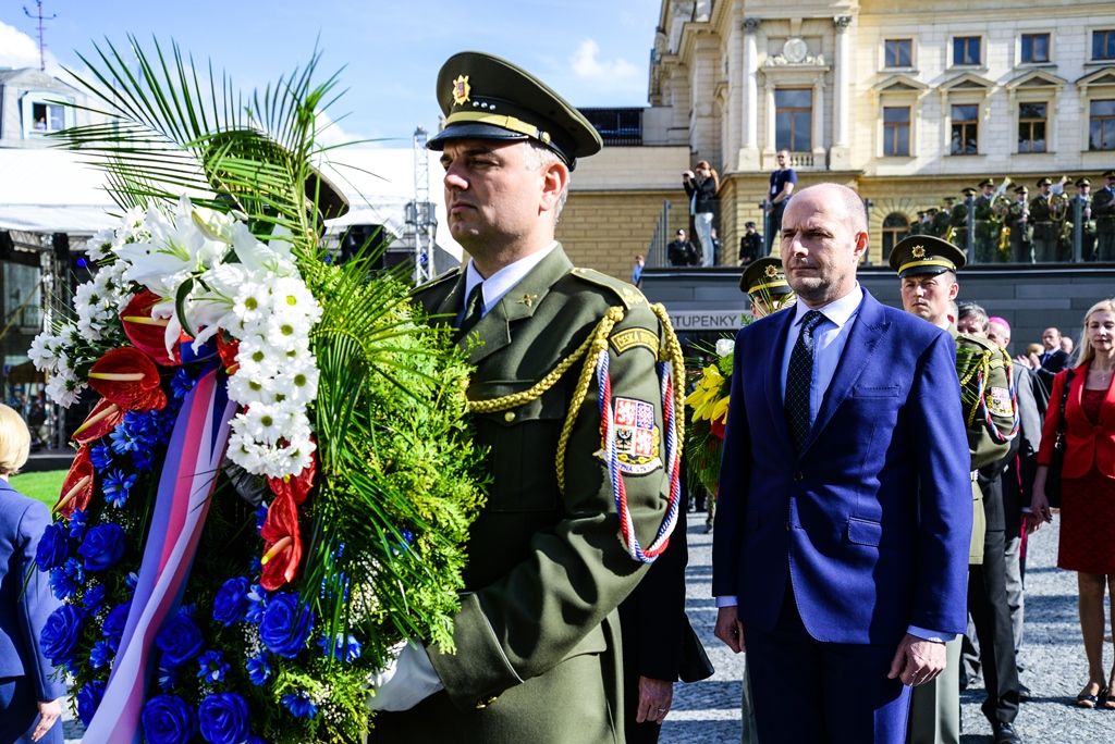 Slavnosti svobody 2017 - Vzpomínkový akt Díky, Ameriko! u Památníku gen. Pattona (foto: M. Pecuch, 6.5.2017)