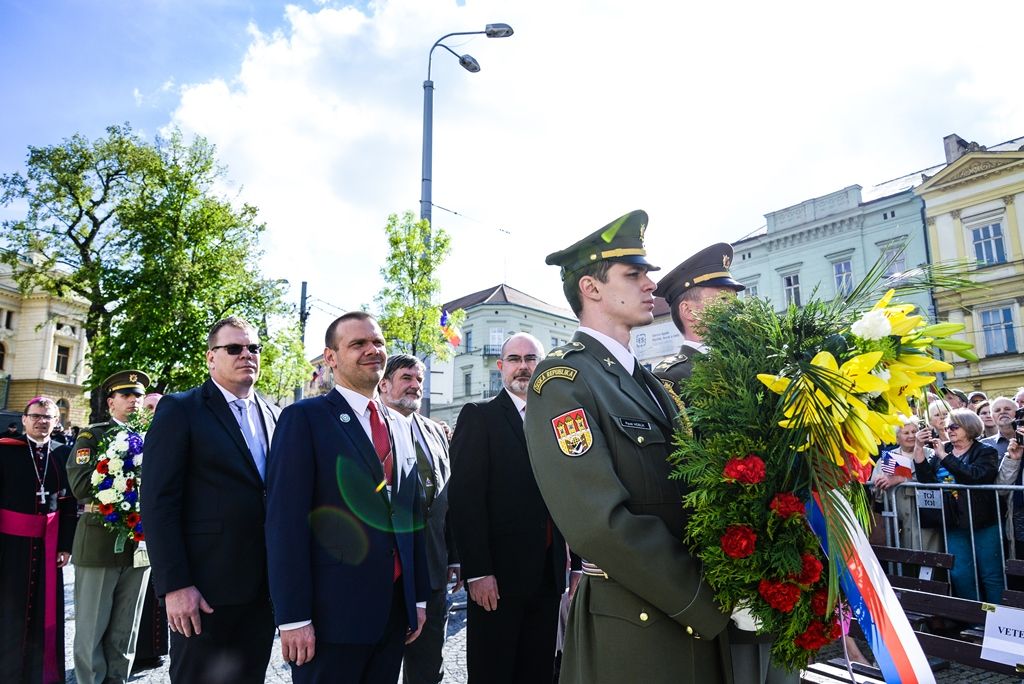 Slavnosti svobody 2017 - Vzpomínkový akt Díky, Ameriko! u Památníku gen. Pattona (foto: M. Pecuch, 6.5.2017)