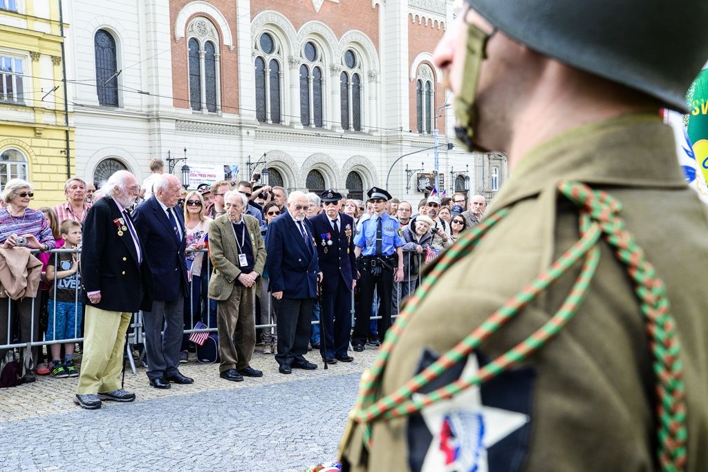 Slavnosti svobody 2017 - Vzpomínkový akt Díky, Ameriko! u Památníku gen. Pattona (foto: M. Pecuch, 6.5.2017)