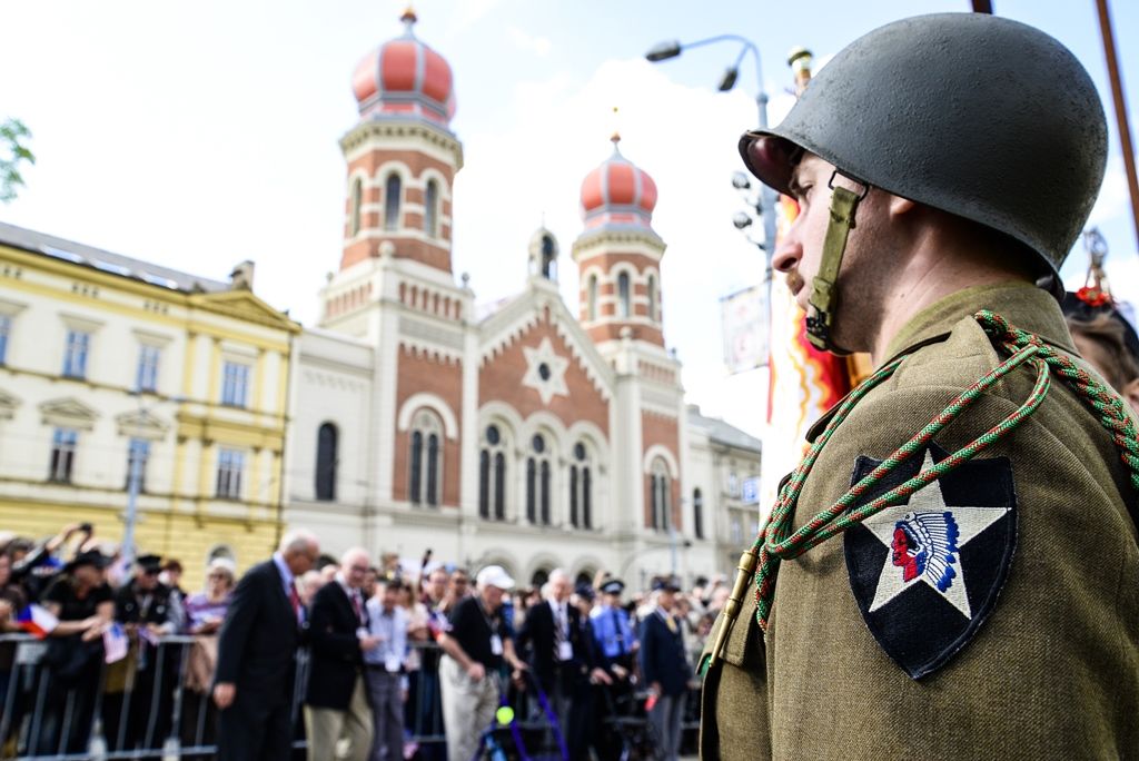 Slavnosti svobody 2017 - Vzpomínkový akt Díky, Ameriko! u Památníku gen. Pattona (foto: M. Pecuch, 6.5.2017)