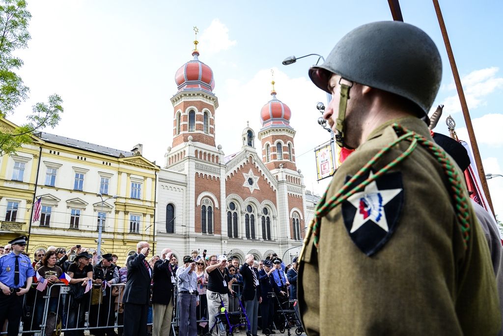 Slavnosti svobody 2017 - Vzpomínkový akt Díky, Ameriko! u Památníku gen. Pattona (foto: M. Pecuch, 6.5.2017)
