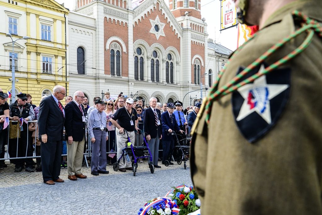 Slavnosti svobody 2017 - Vzpomínkový akt Díky, Ameriko! u Památníku gen. Pattona (foto: M. Pecuch, 6.5.2017)