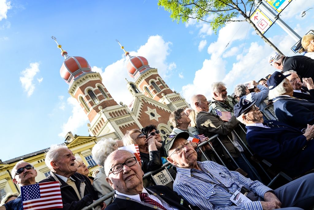 Slavnosti svobody 2017 - Vzpomínkový akt Díky, Ameriko! u Památníku gen. Pattona (foto: M. Pecuch, 6.5.2017)