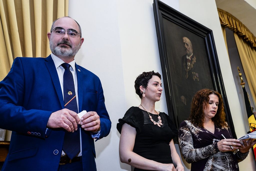 Cenu Jana Palacha získala studentka Silvie Kůželová (foto: M. Pecuch, 8.5.2017)