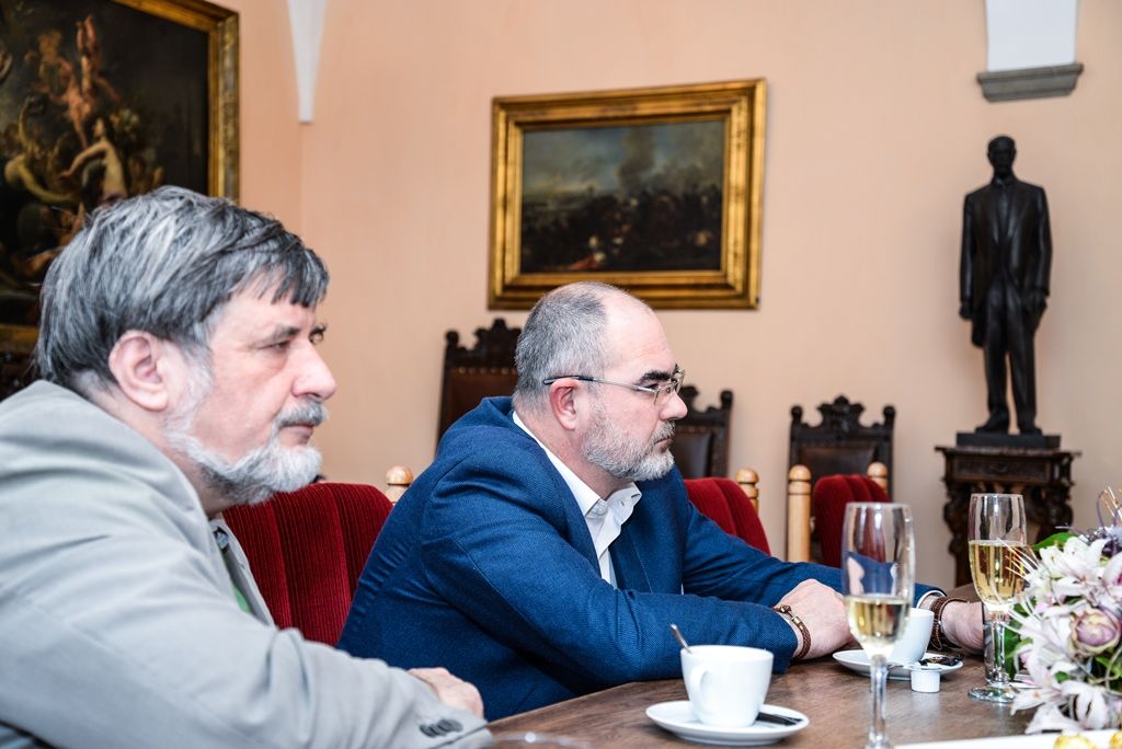 Primátor Martin Zrzavecký přijal profesora Miroslava Baldu (foto: M. Pecuch, 9.5.2017)