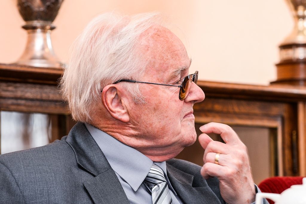 Primátor Martin Zrzavecký přijal profesora Miroslava Baldu (foto: M. Pecuch, 9.5.2017)