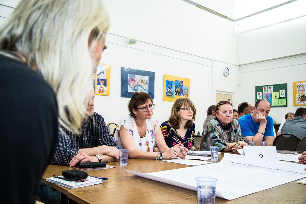 Primátor města diskutoval s občany o novém Strategickém plánu Plzně (foto: M. Pecuch, 16.5.2017)