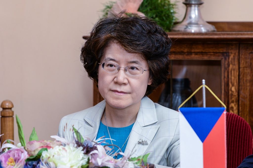 Setkání primátora s čínskou velvyslankyní (foto: M. Pecuch, 29.5.2017)